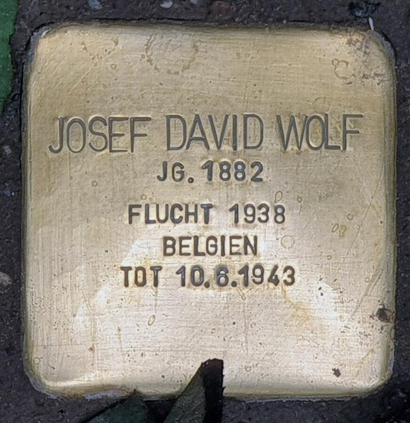 Stolperstein Josef David Wolf, Foto: OTFW