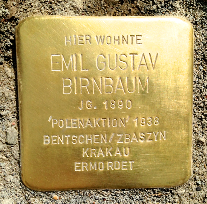 Stolperstein Emil Gustav Birnbaum © OG