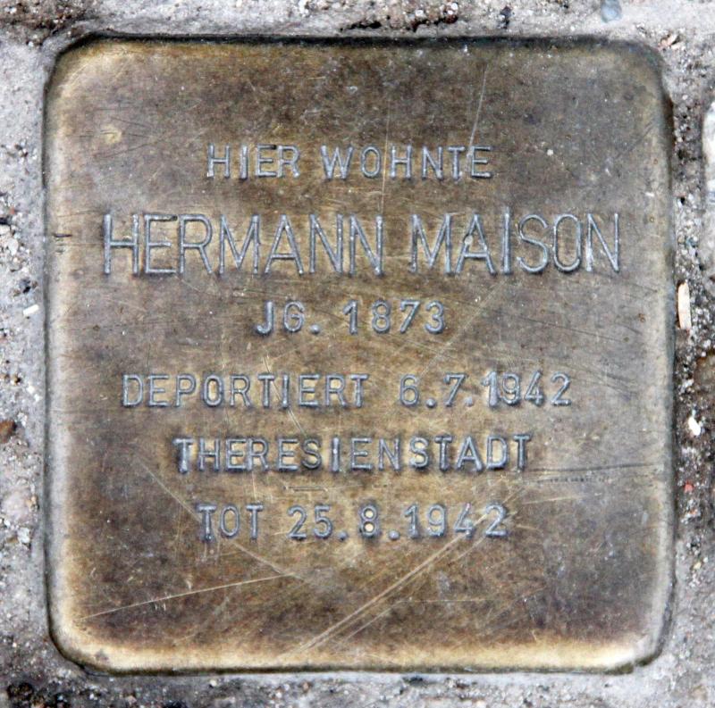 Stolperstein für Hermann Maison.