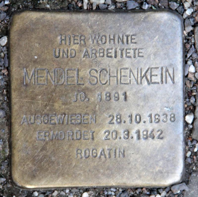 Stolperstein für Mendel Schenkein.