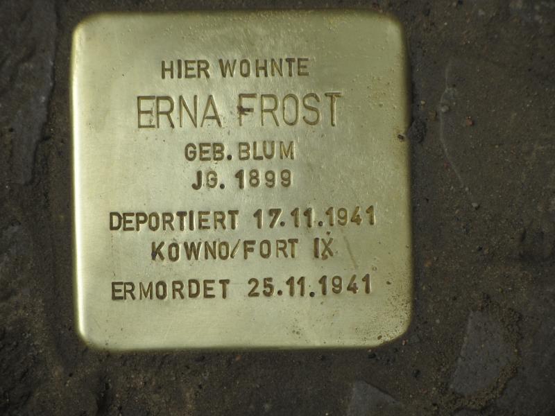 Stolperstein Erna Frost