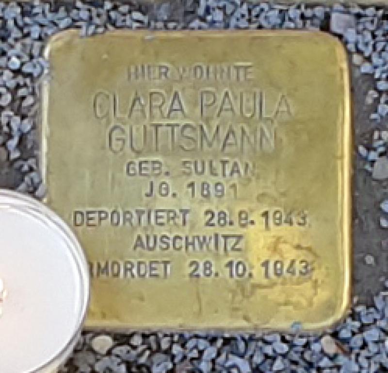 Stolperstein Klara Paula Guttsmann © OTFW