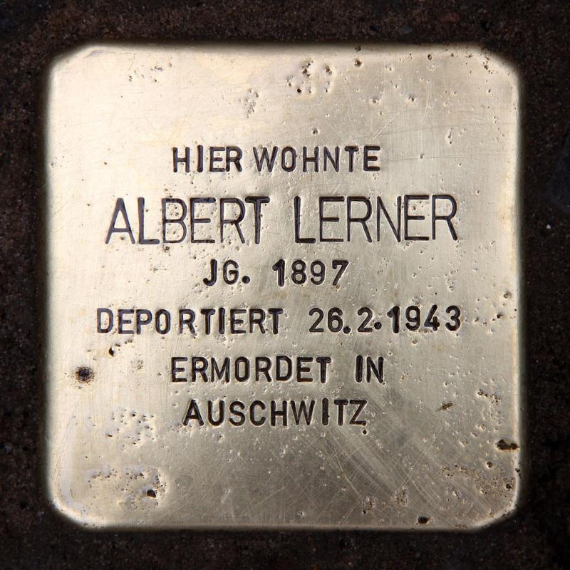 Stolperstein für Albert Lerner © OTFW