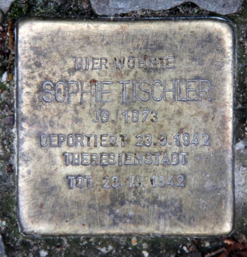 Stolperstein für Sophie Tischler.