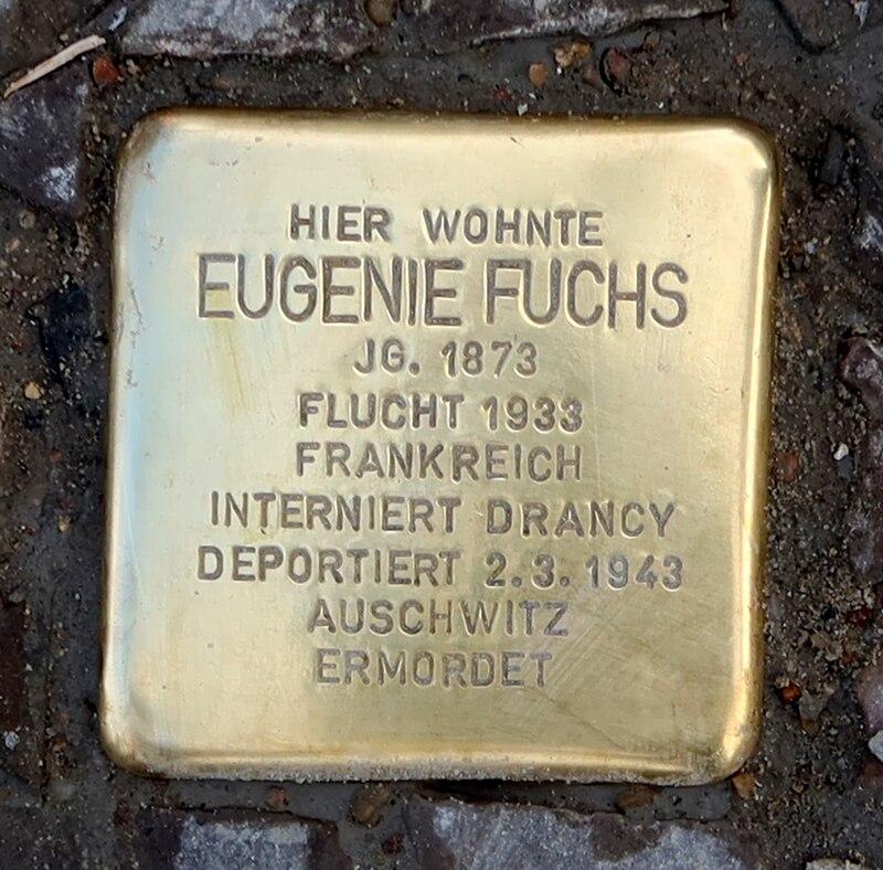 Stolperstein Eugenie Fuchs © LM
