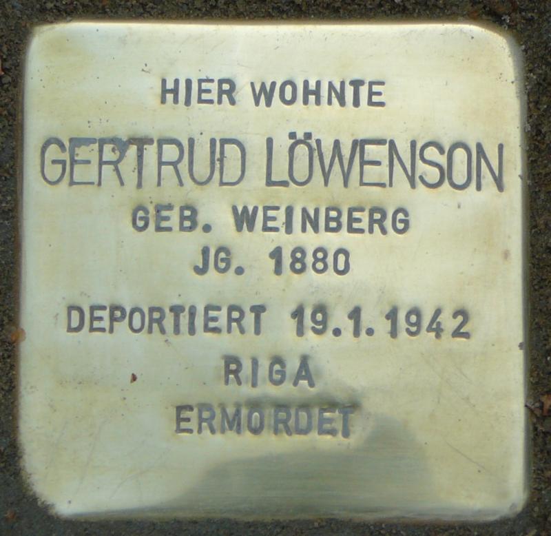 Foto: Initiative Stolpersteine Charlottenburg-Wilmersdorf