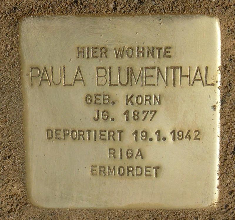 Foto. Initiative Stolpersteine Charlottenburg-Wilmersdorf