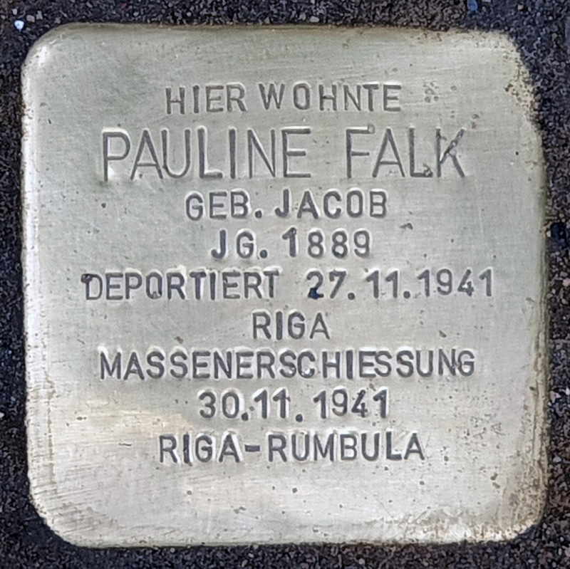 Stolperstein für Pauline Falk © OTFW