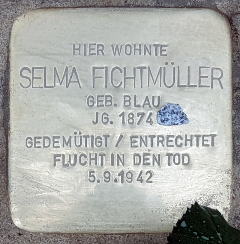 Stolperstein für Selma Fichtmüller © OTFW