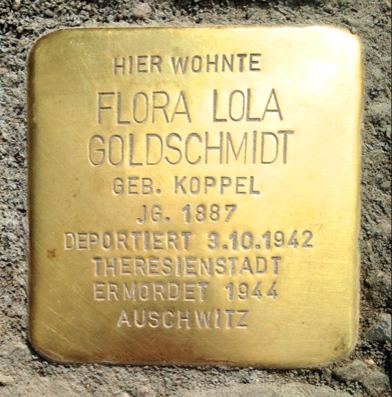 Stolperstein Flora Lola Goldschmidt