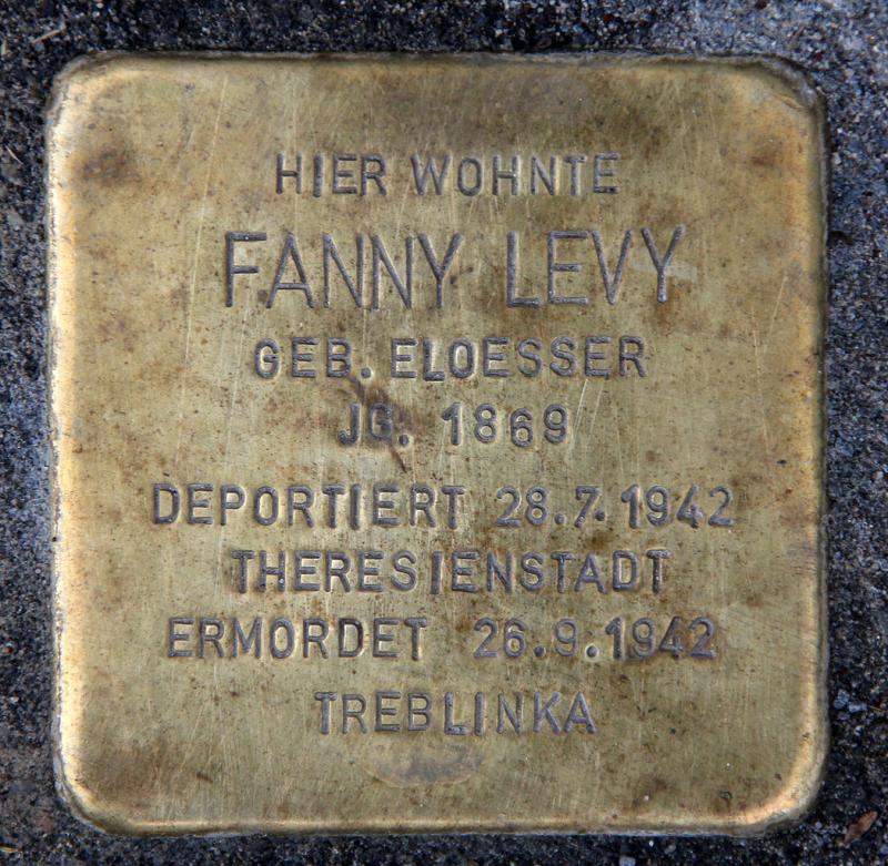 Stolperstein für Fanny Levy © OTFW