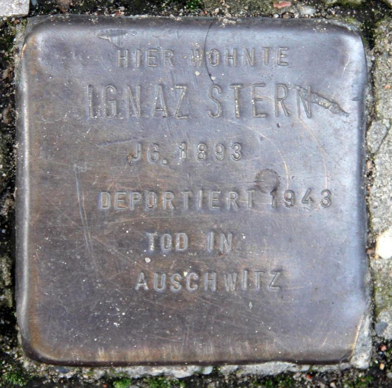 Stolperstein für Ignaz Stern.