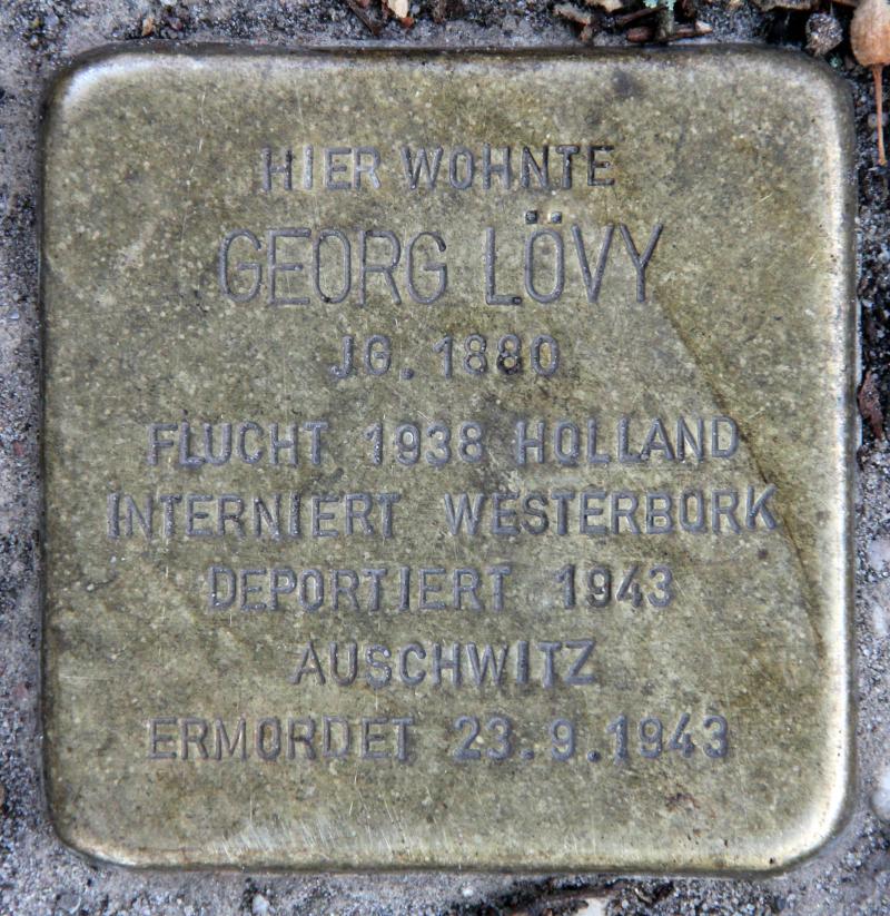 Stolperstein für Georg Lövy.