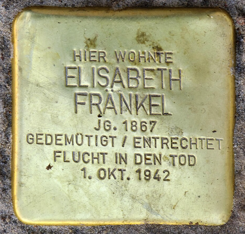 Stolperstein für Elisabeth Fränkel