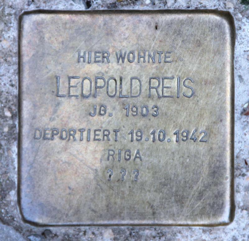 Stolperstein für Leopold Reis