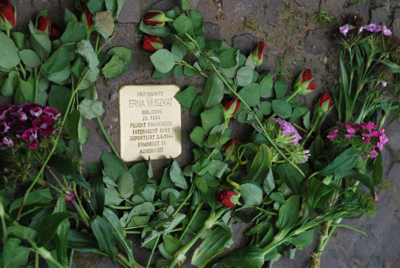 Stolperstein für Erna Muszkat. Copyright: Mauren Antkowski