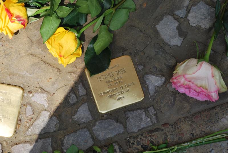 Stolperstein für Hedwig Sass. Copyright: Mauren Antkowski