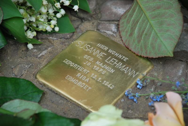 Stolperstein für Susanne Lehmann. Copyright: Mauren Antkowski