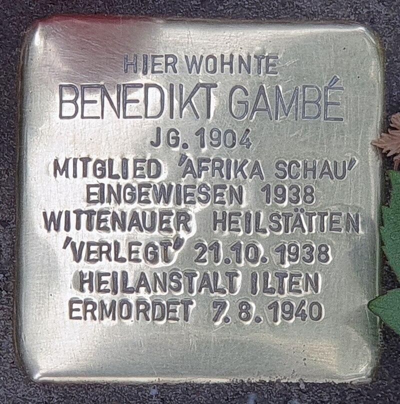 Stolperstein für Benedikt Gambé