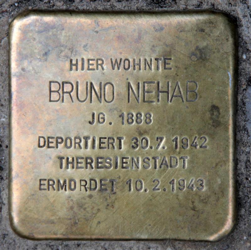 Stolperstein für Bruno Nehab.