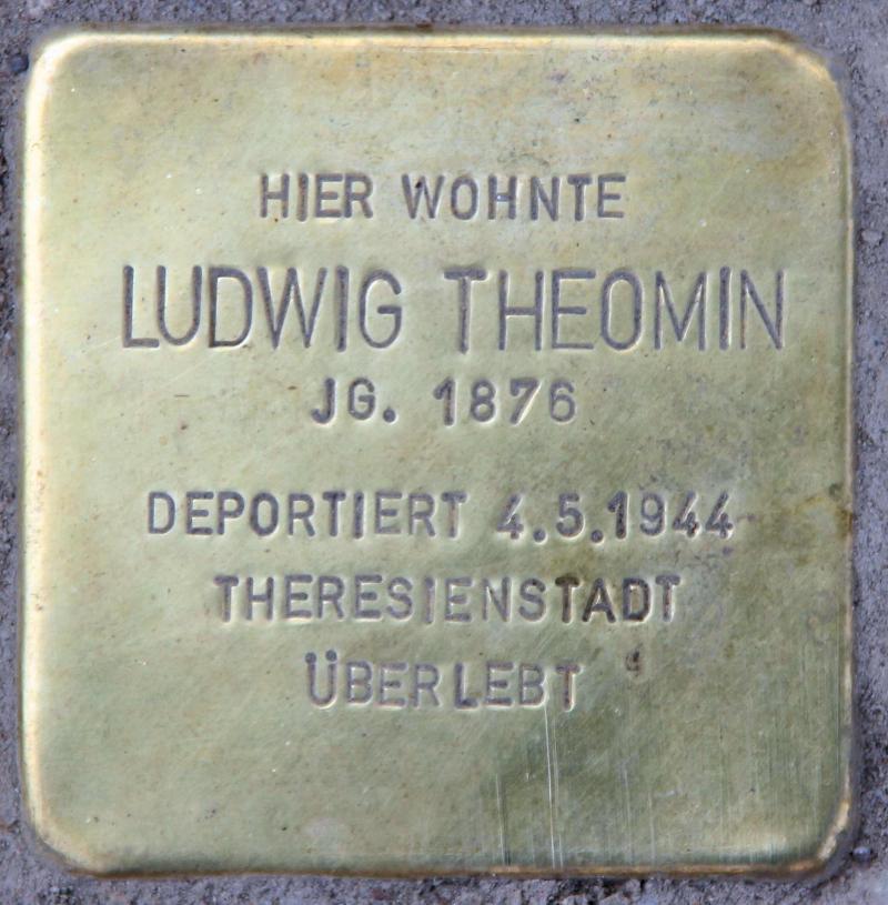 Stolperstein für Ludwig Theomin.