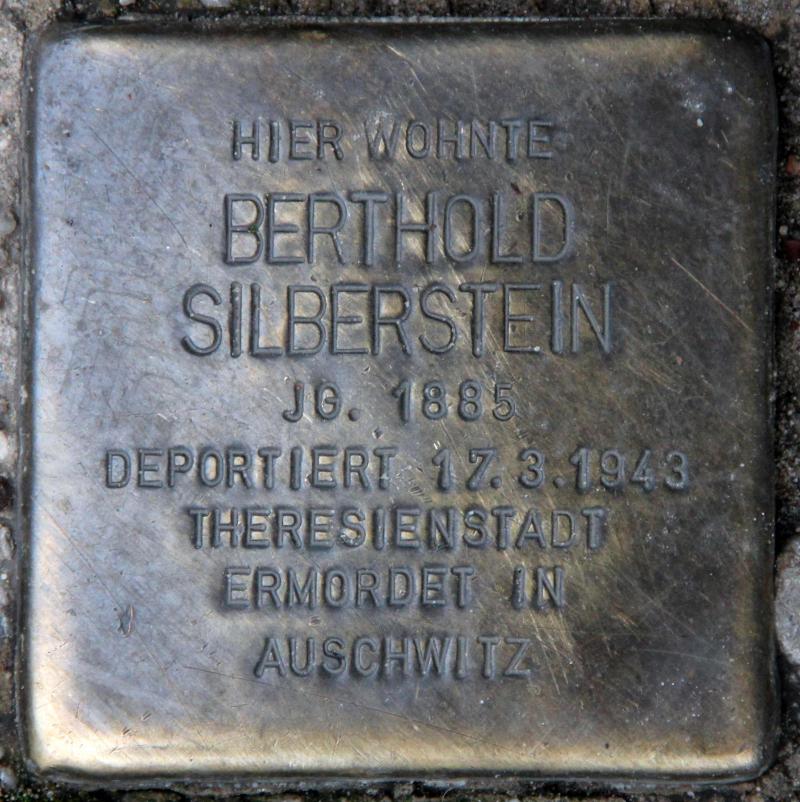 Stolperstein für Berthold Silberstein.