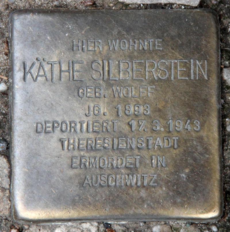 Stolperstein für Käthe Silberstein.
