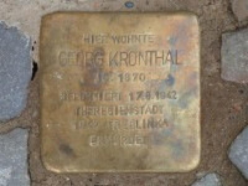 Stolperstein von Georg Kronthal