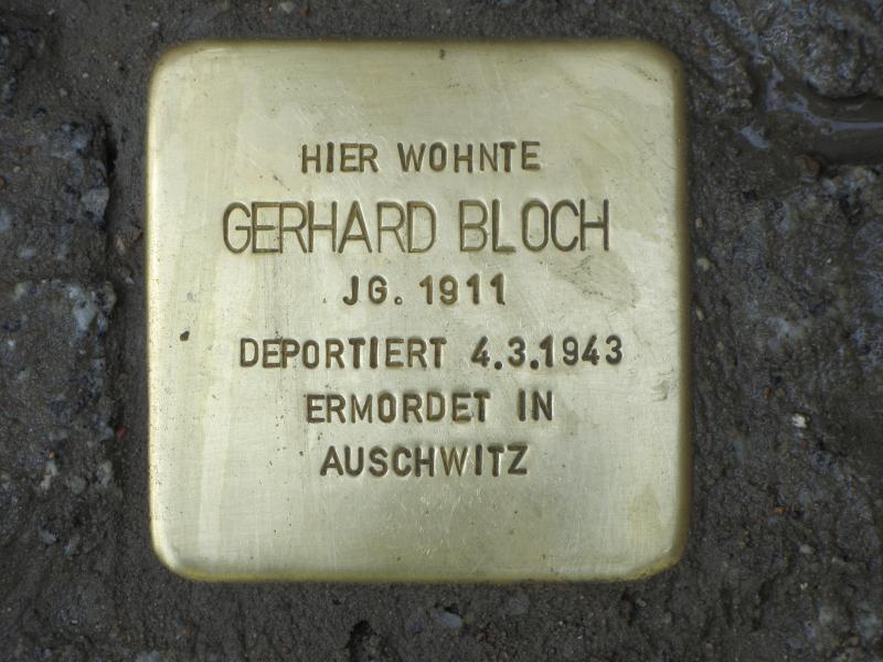 Stolperstein für Gerhard Bloch