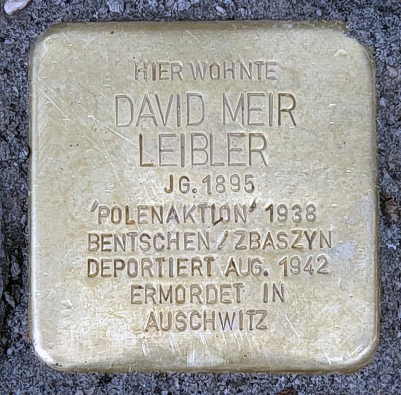 Stolperstein David Meir Leibler (Foto: OTFW)