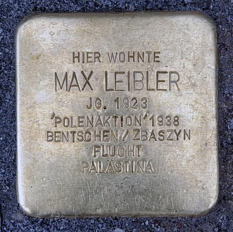 Stolperstein Max Leibler, Foto: OTFW