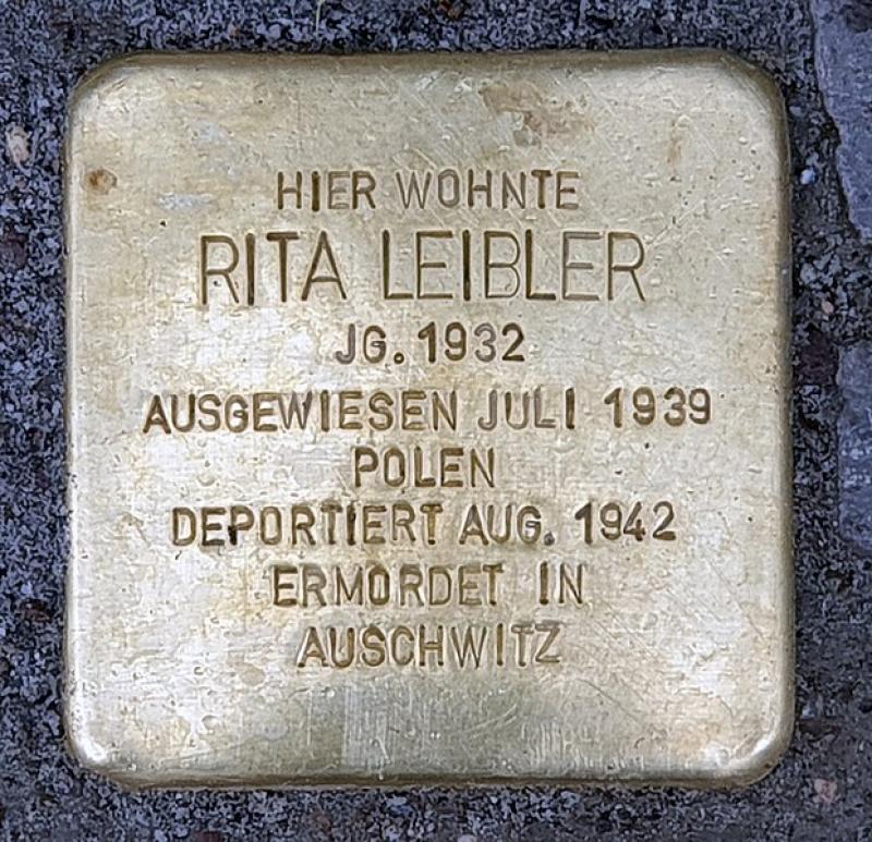 Stolperstein Rita Leibler, Foto: OTFW