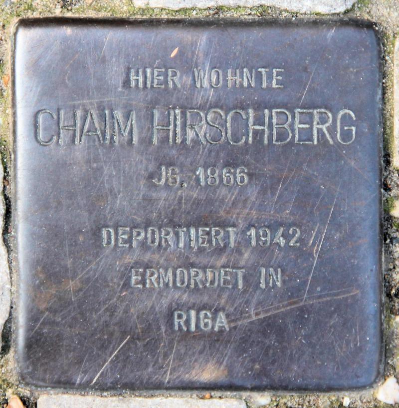 Stolperstein für Chaim Hirschberg.