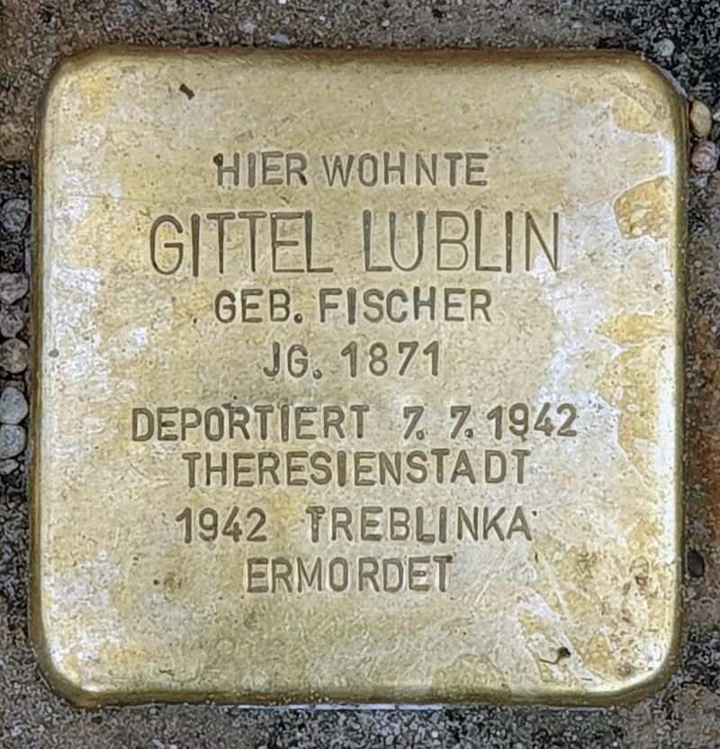 Stolperstein für Gittel Lublin © OTFW