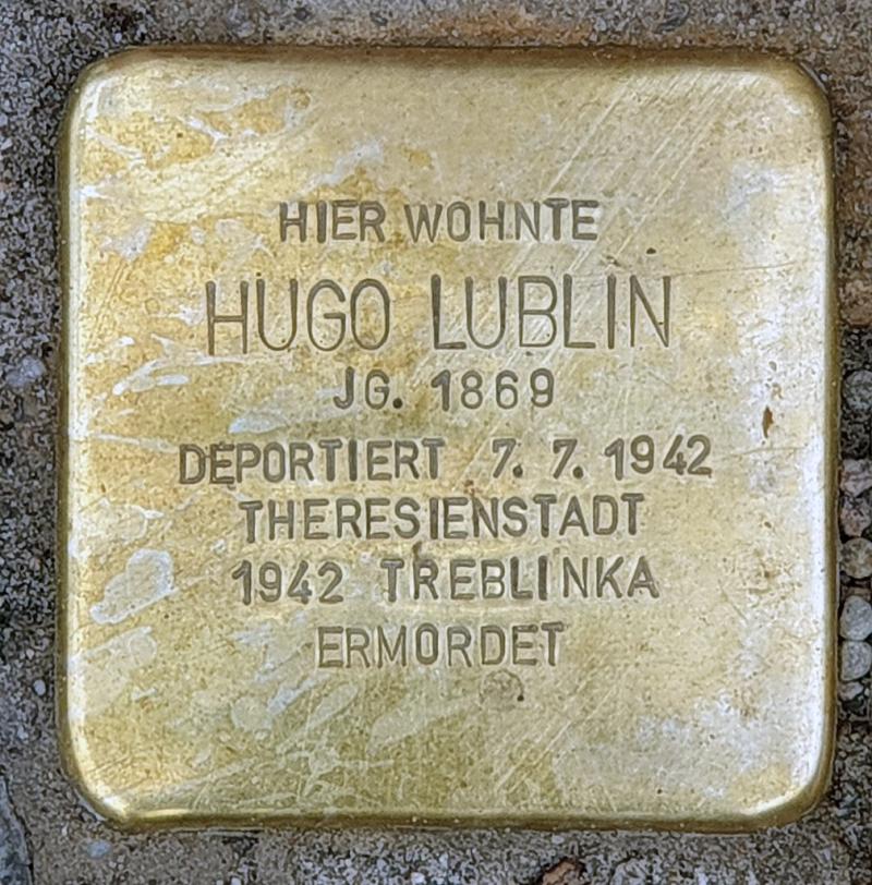 Stolperstein für Hugo Lublin © OTFW