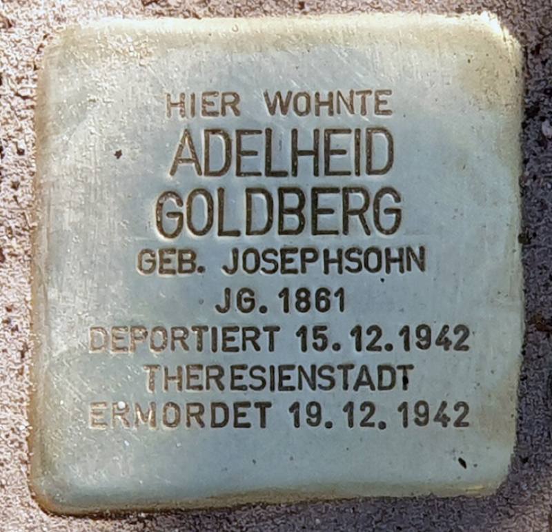 Stolperstein für Adelheid Goldberg © OTFW
