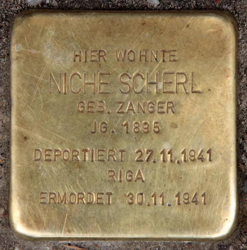 Stolperstein für Niche Scherl.