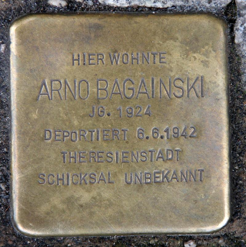 Stolperstein für Arno Bagainski © OTFW