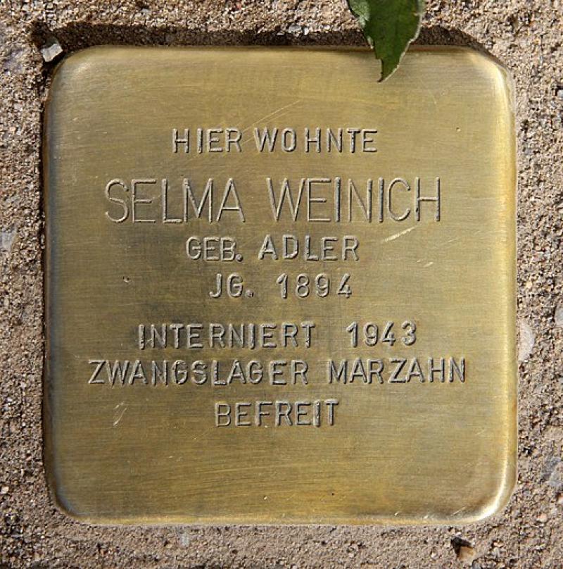 Stolperstein für Selma Weinich © OTFW