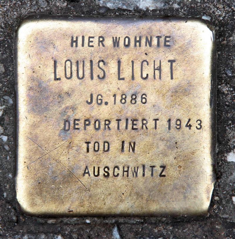 Stolperstein für Louis Licht.