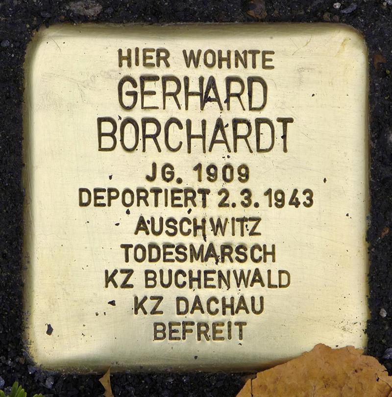 Stolperstein für Gerhard Borchardt