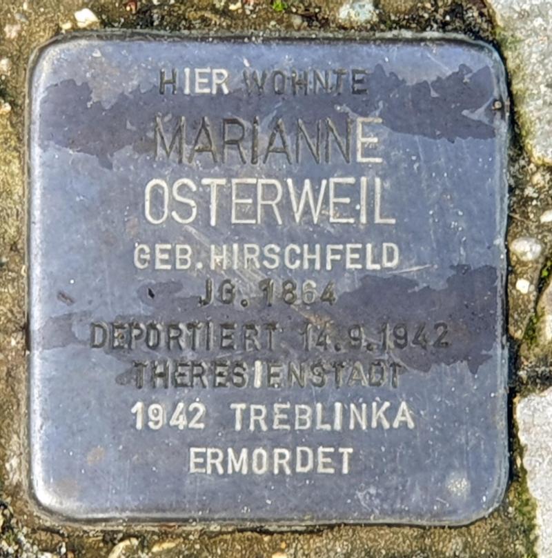 Stolperstein Marianne Osterweil @ OTFW Berlin