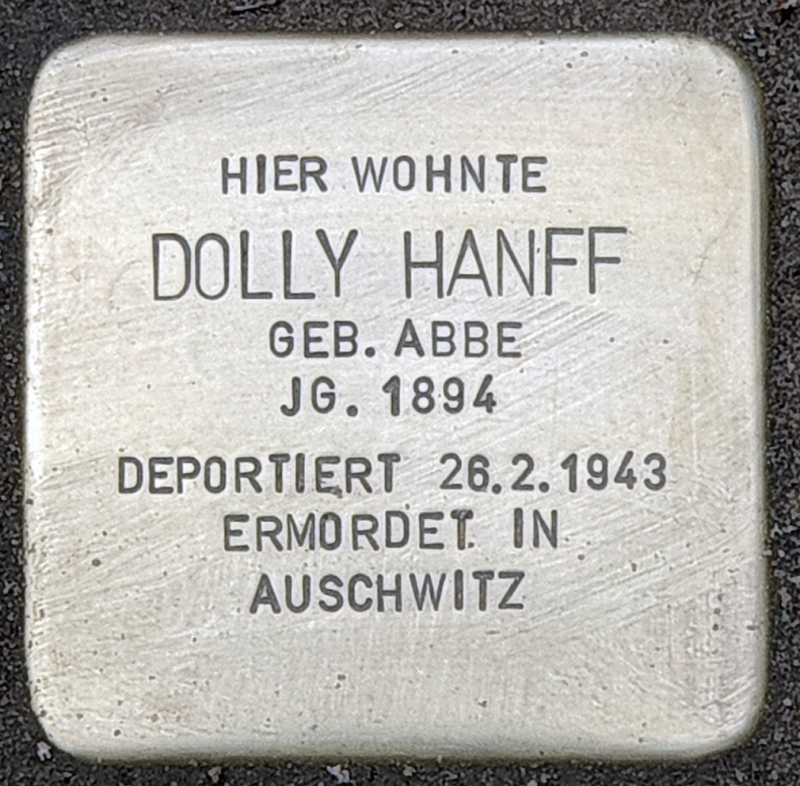 Stolperstein für Dolly Hanff © OTFW