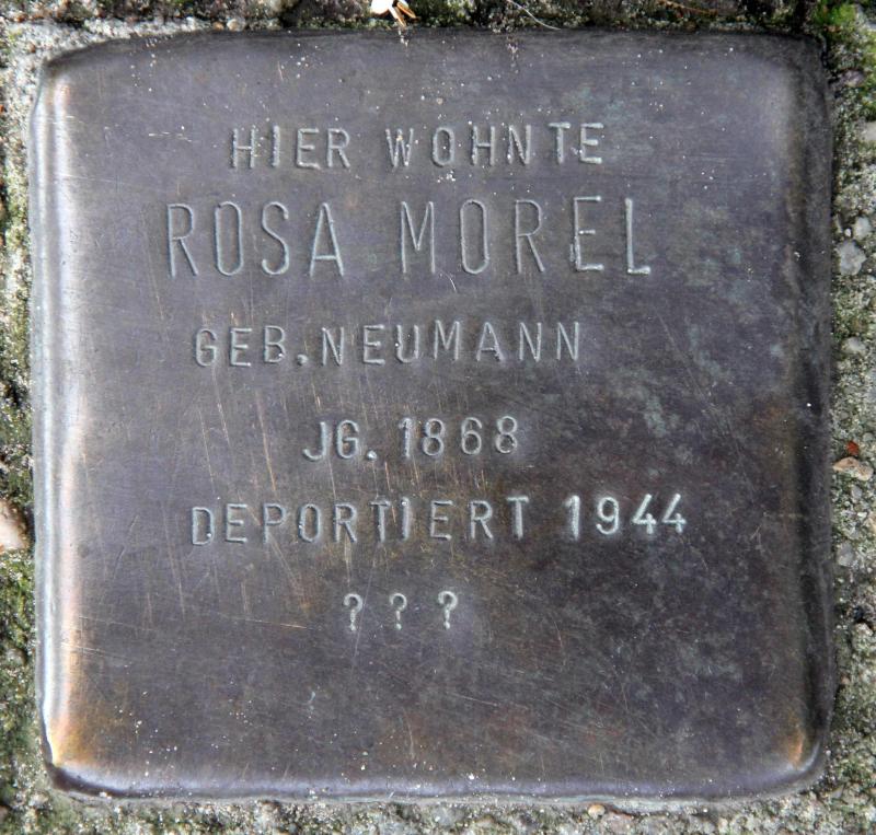 Stolperstein für Rosa Morel.