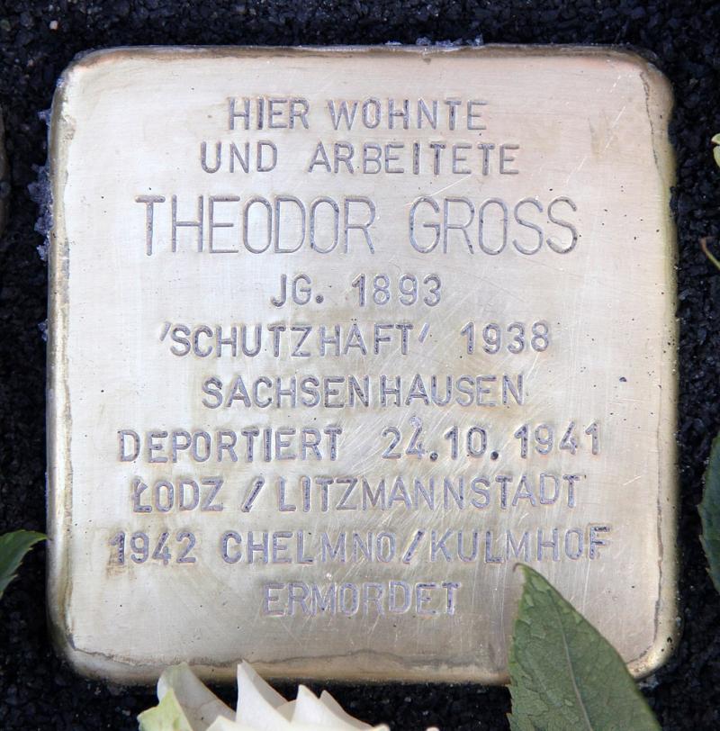 Stolperstein für Theodor Gross © OTFW