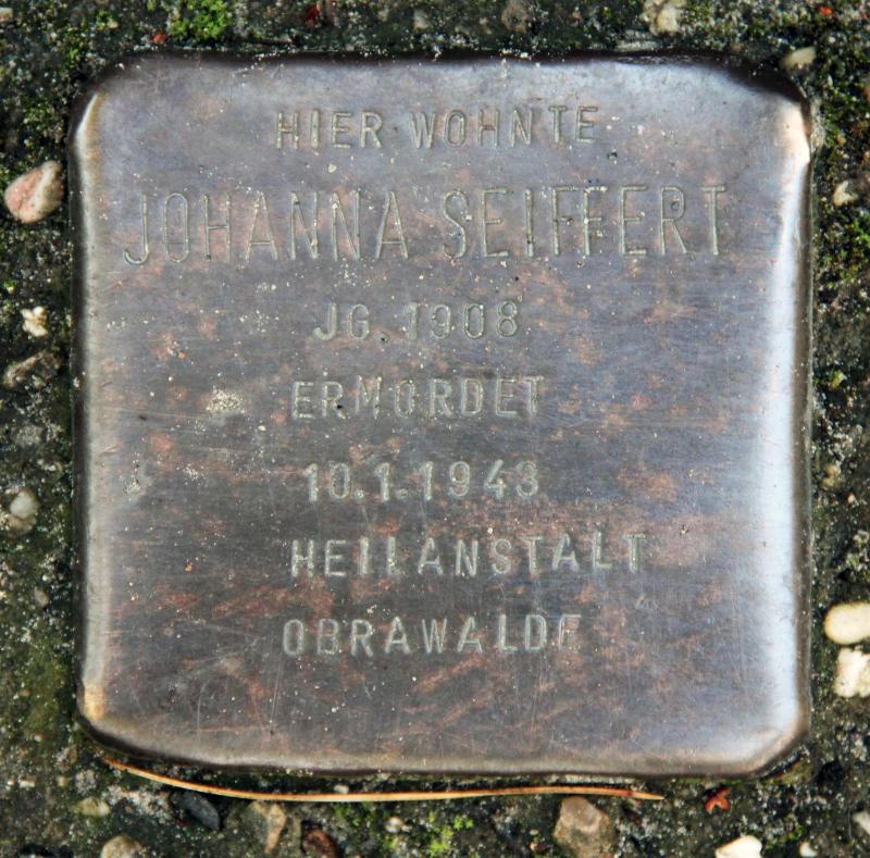 Stolperstein für Johanna Seiffert.