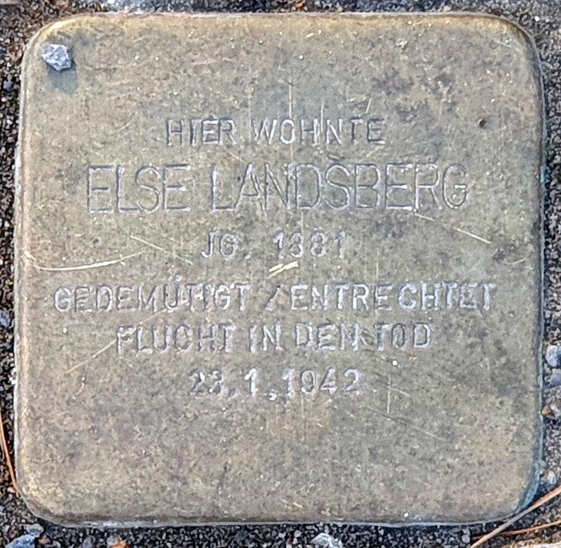Stolperstein Else Landsberg, Foto: OTFW (CC BY-SA 3.0)