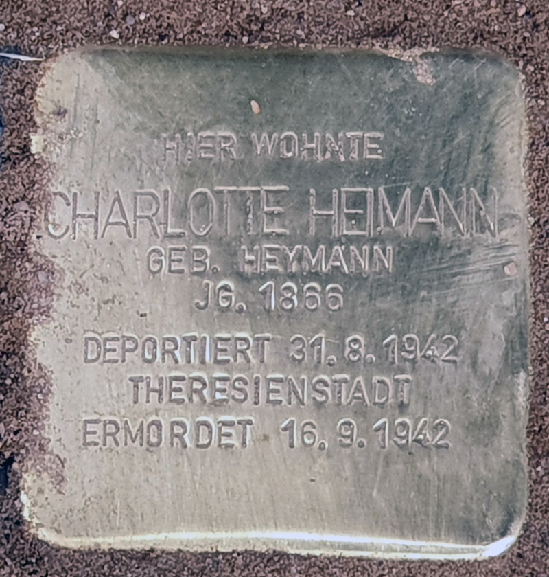Stolperstein für Charlotte Heimann