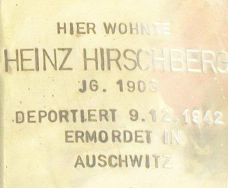 Stolperstein für Heinz Hirschberg