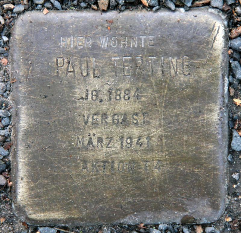 Stolperstein für Paul Terting.